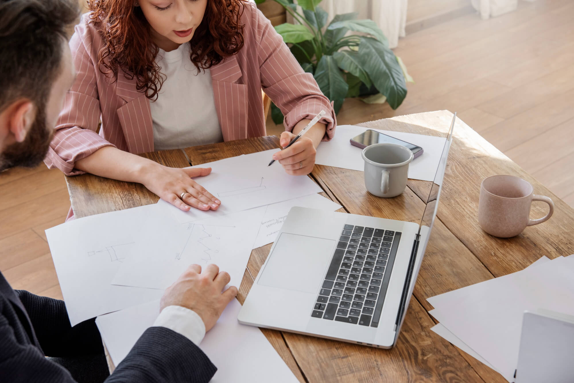 Consultants planning a marketing strategy